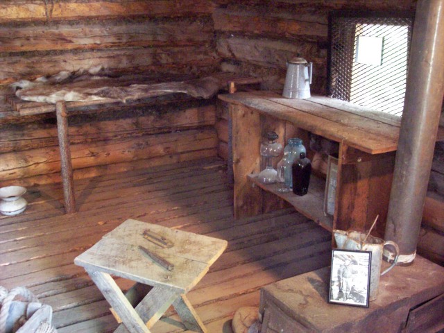 Inside Robert Service cabin